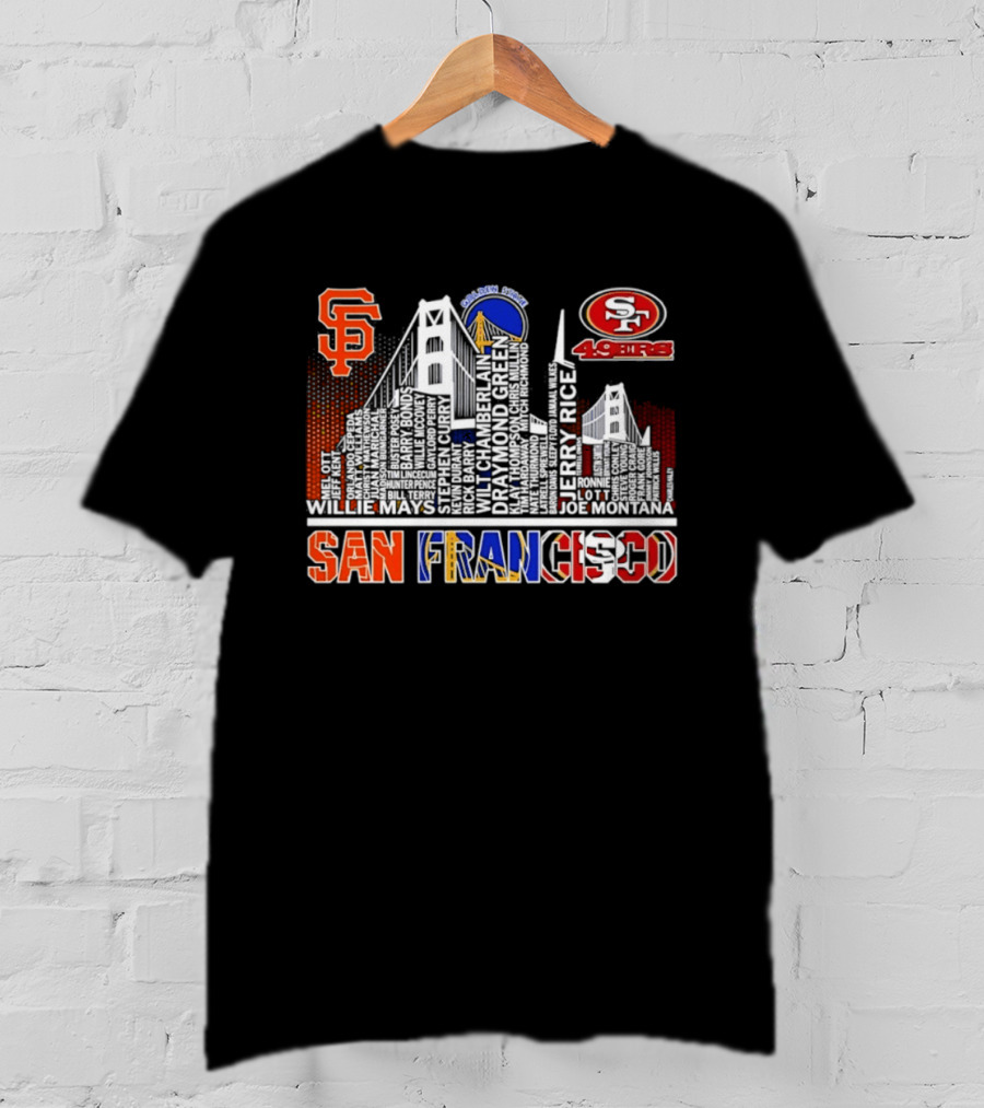 San Francisco Giants Warriors 49ers Skyline T-Shirt