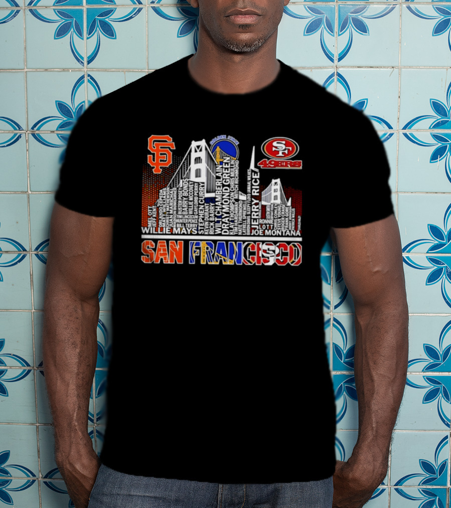 San Francisco Giants Warriors 49ers Skyline T-Shirt