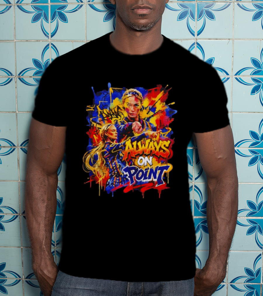 Sophie Cunningham Always On Point Indiana Fever Bold Graffiti T-Shirt