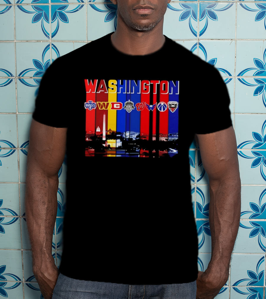 Washington Mystics Commanders Spirit Nationals Wizards DC United T-Shirt