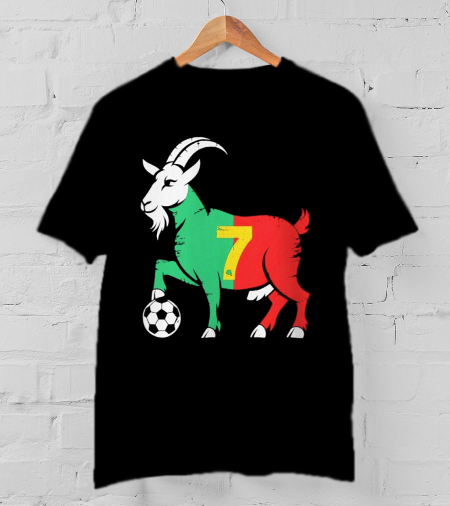 Cristiano Ronaldo GOAT 7 Portugal Soccer T-Shirt
