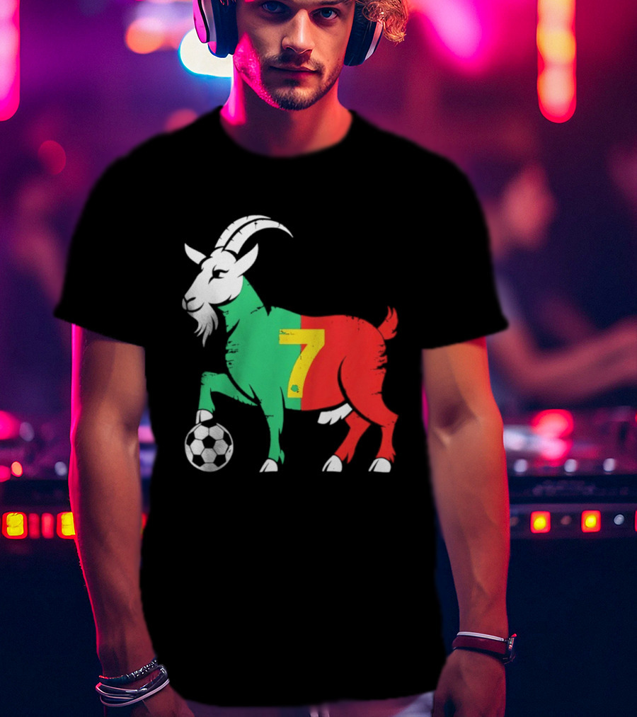 Cristiano Ronaldo GOAT 7 Portugal Soccer T-Shirt