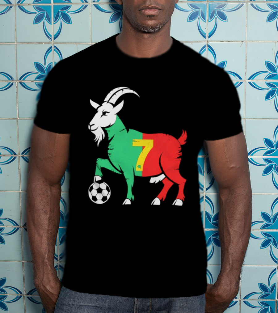 Cristiano Ronaldo GOAT 7 Portugal Soccer T-Shirt