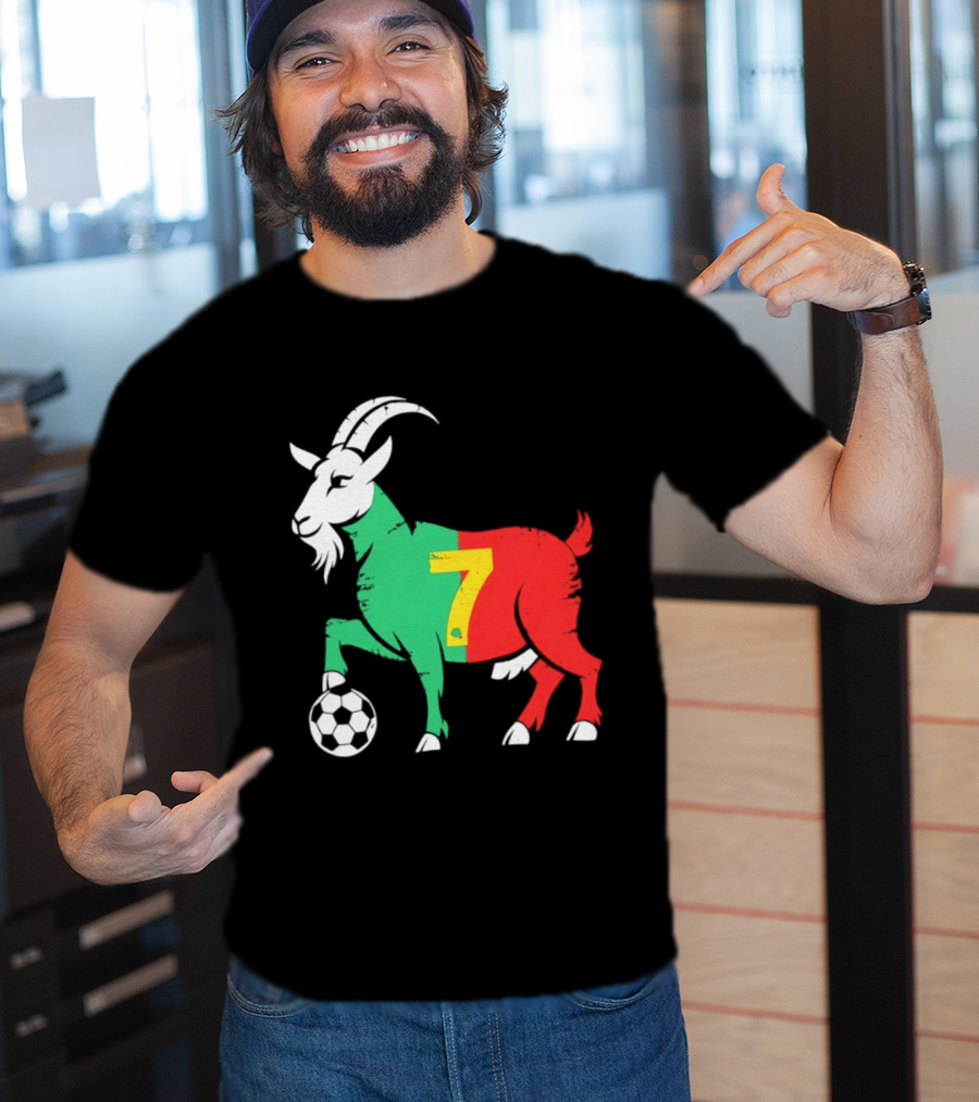 Cristiano Ronaldo GOAT 7 Portugal Soccer T-Shirt
