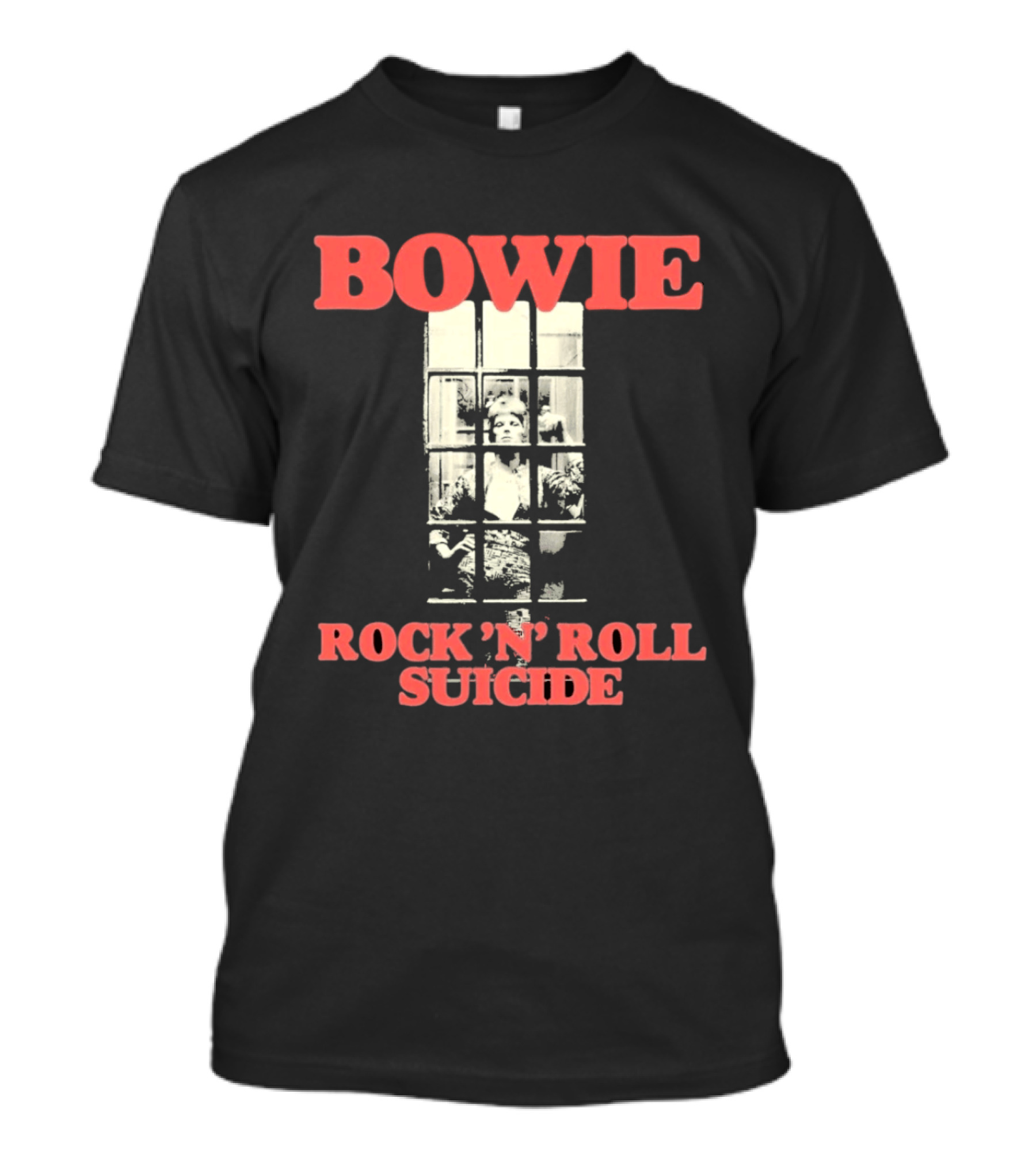 Bowie Rock N Roll Suicide Vintage Block T-Shirt