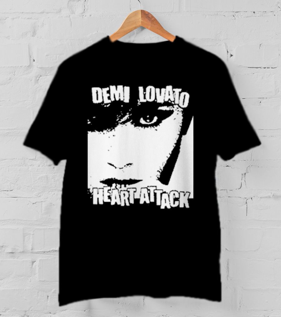 Demi Lovato Heart Attack Anniversary Face T-Shirt