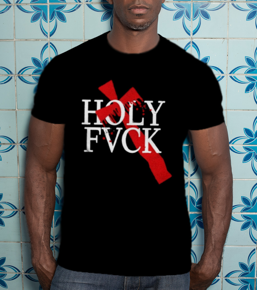 Demi Lovato Holy Fvck Bleeding Cross T-Shirt