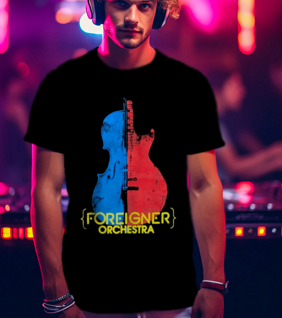 Foreigner Orchestra Violin Guitar Fusion T-Shirt