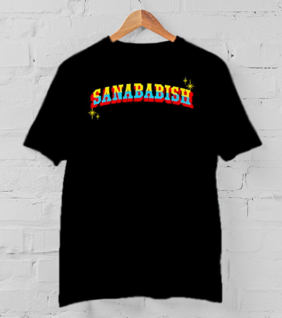 Sanababish Retro Colorful Starburst T-Shirt