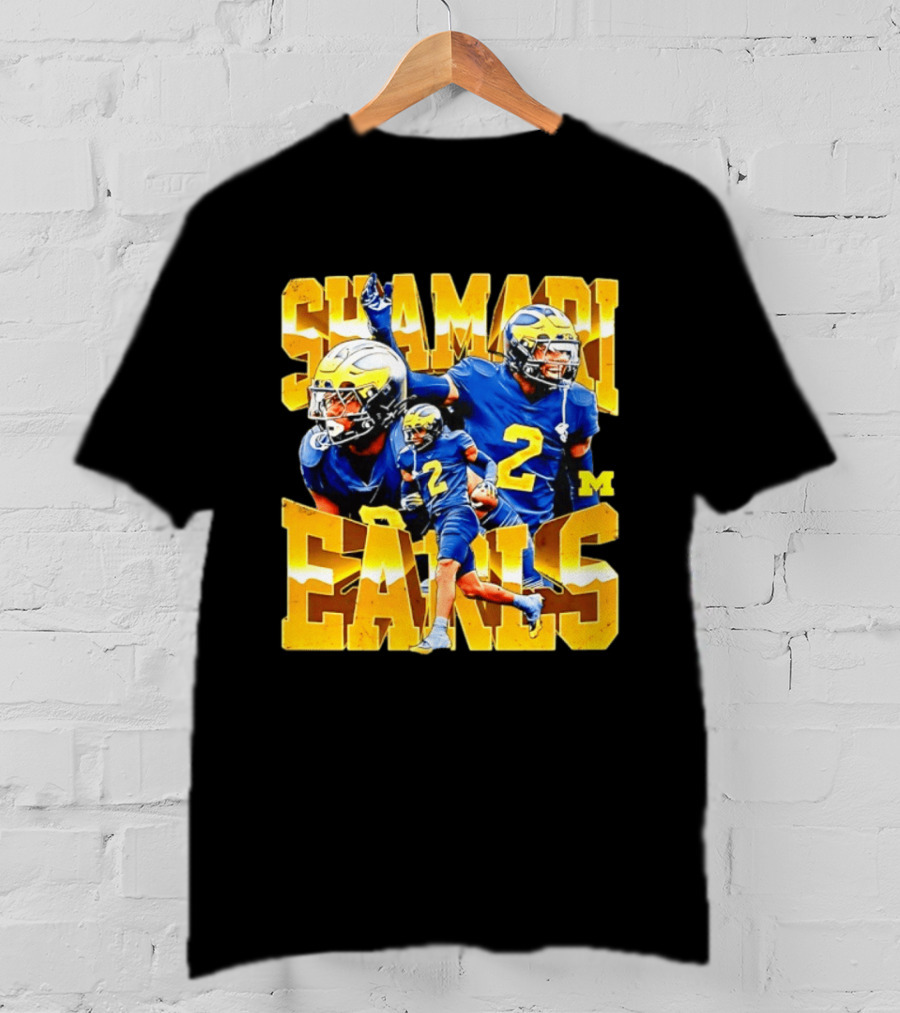 Shamari Earls 2 Michigan Wolverines NCAA Football Player Sports Fan Gear T-Shirt