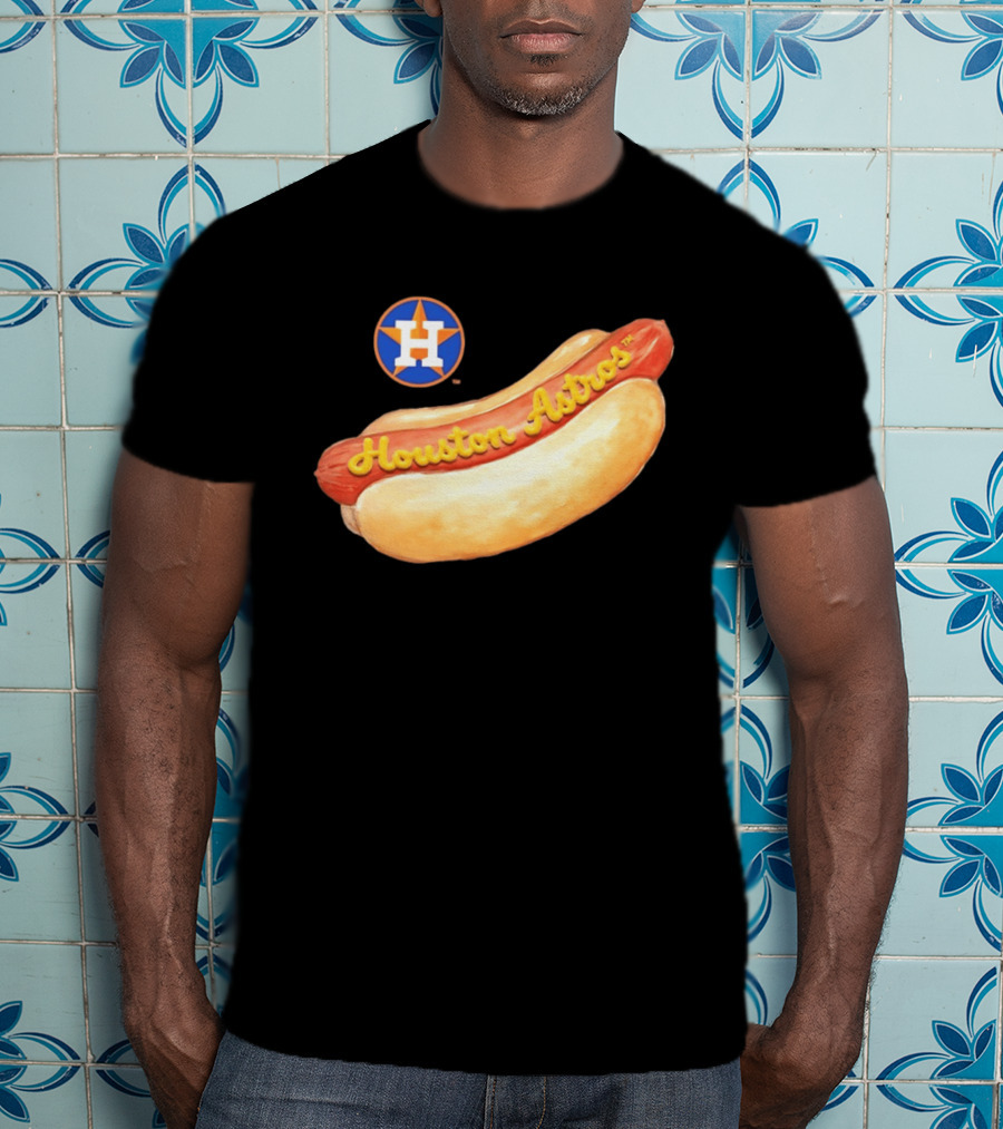 Houston Astros Hot Dog MLB 2026 Season Fan T-Shirt