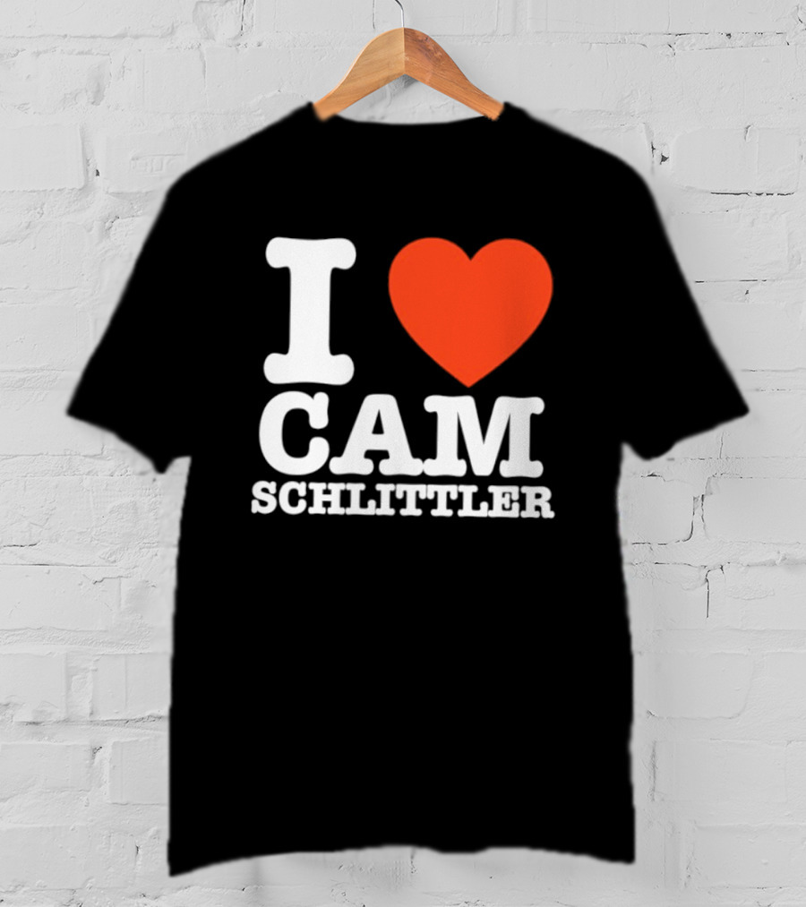 I Love Cam Schlittler Red Heart T-Shirt