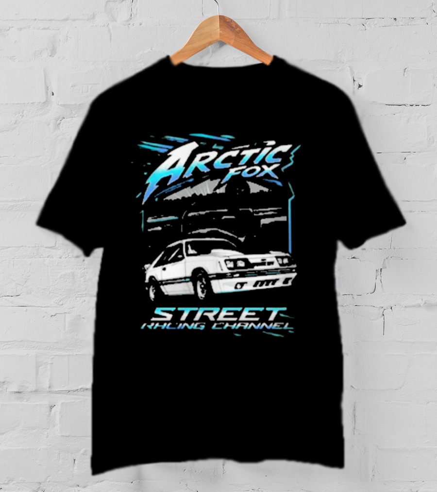 Arctic Fox Street Racing Channel Classic Car Enthusiasts T-Shirt