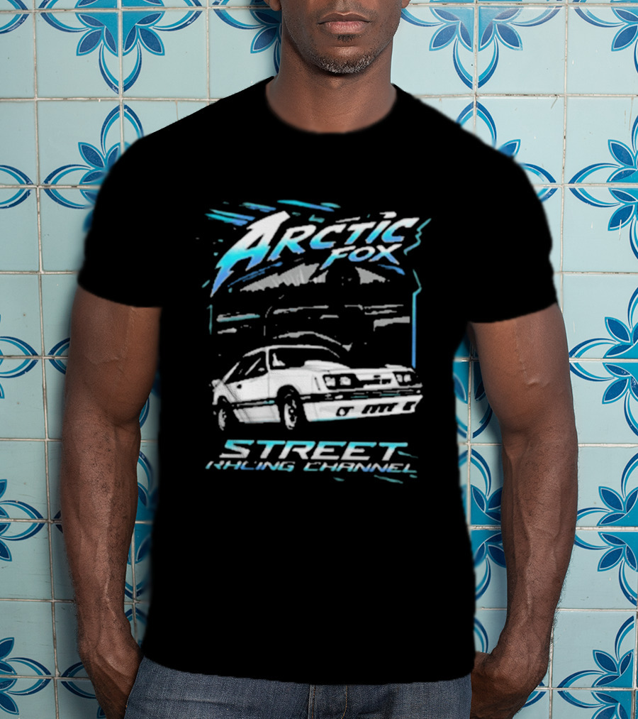 Arctic Fox Street Racing Channel Classic Car Enthusiasts T-Shirt