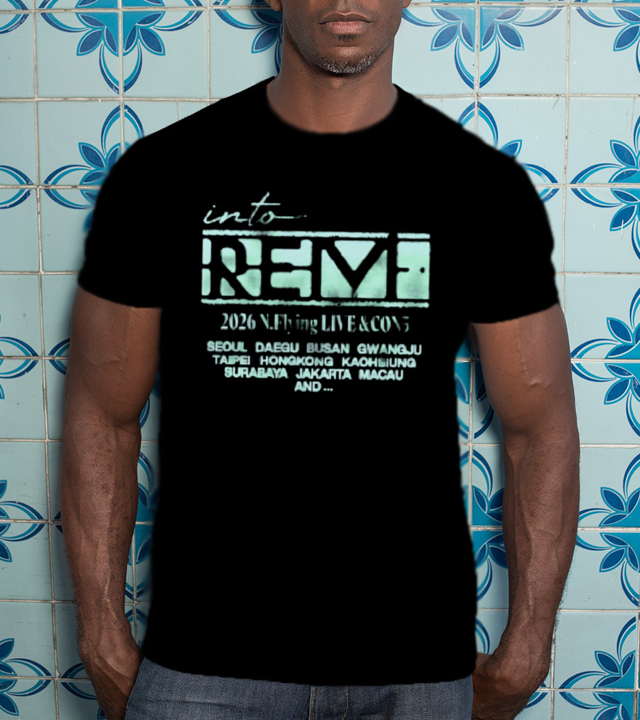 Into Revf 2026 N.Flying Live And Con5 Seoul Taipei Singapore Jakarta Macau T-Shirt
