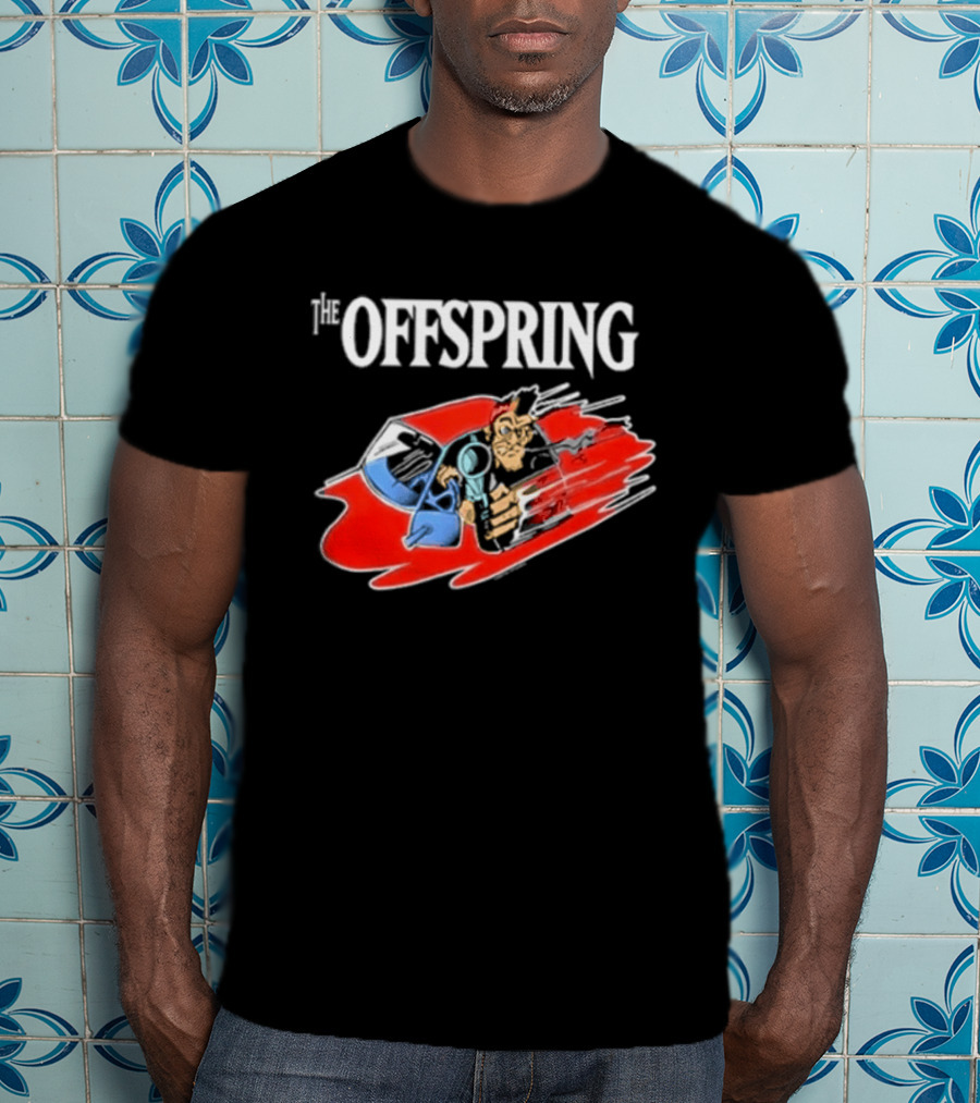 The Offspring Bad Habits Stupid Dombshit Goddam Motherfucker Vintage Cartoon T-Shirt