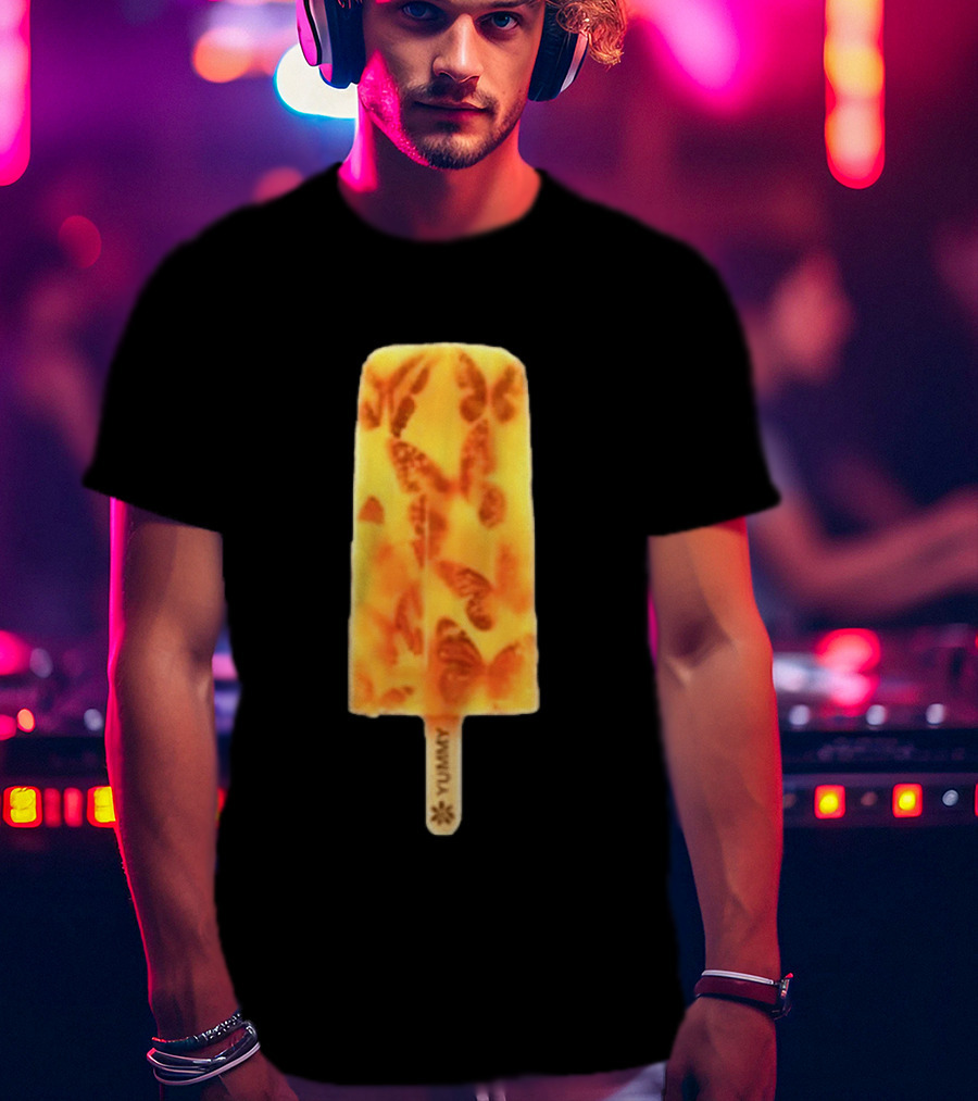 James Tour 2024 Ice Cream Yummy Butterfly Popsicle T-Shirt
