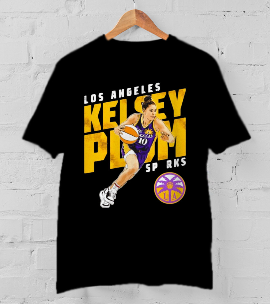 Los Angeles Kelsey Plum Sparks SP RKS 10 Basketball Player T-Shirt