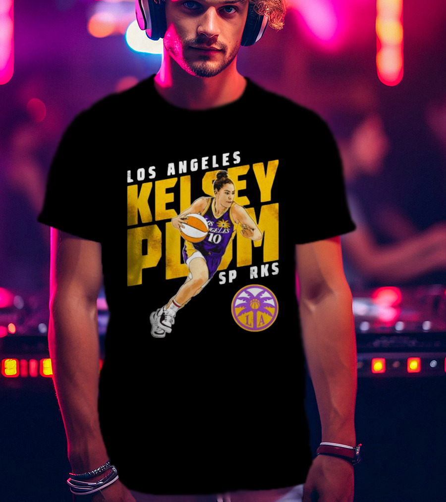 Los Angeles Kelsey Plum Sparks SP RKS 10 Basketball Player T-Shirt
