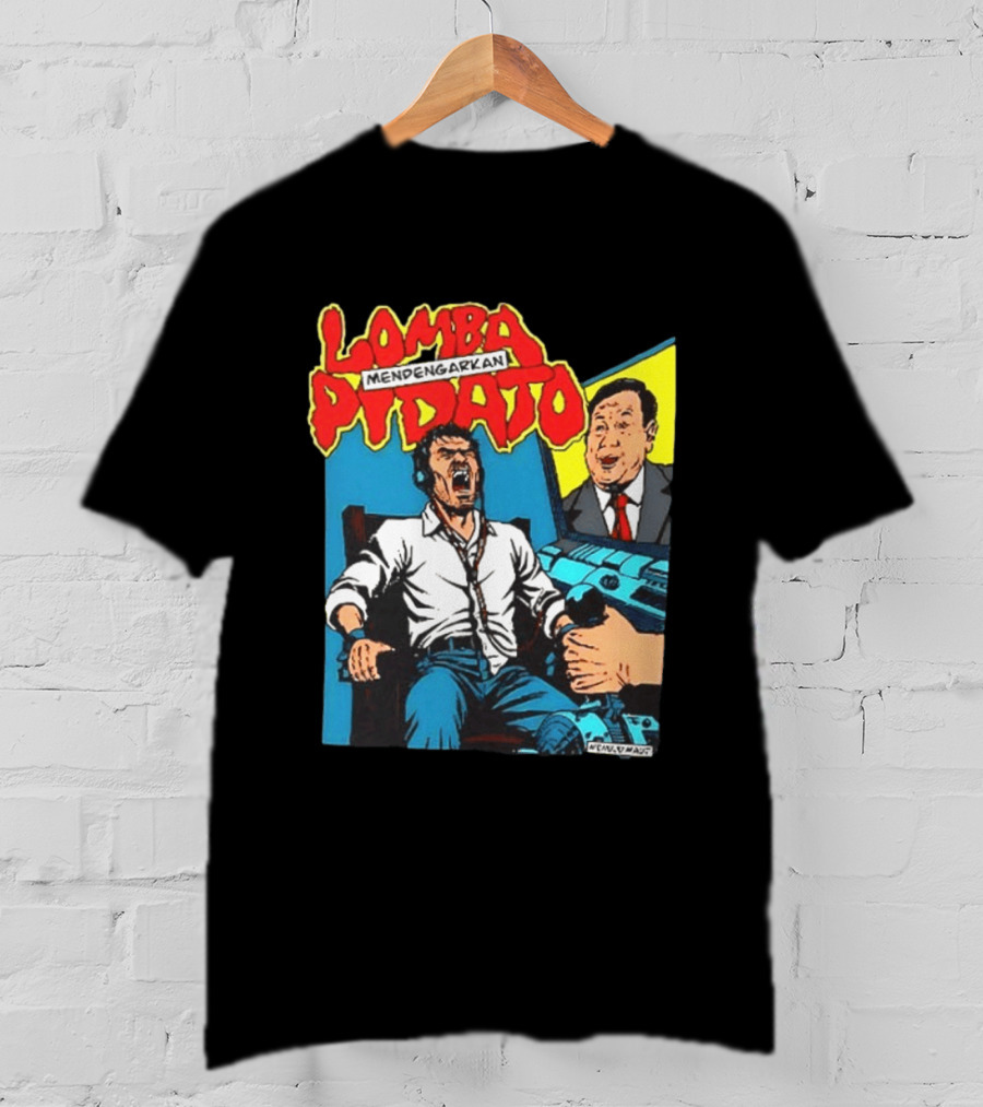 Lomba Pidato Mendengarkan Nobody Is Paying Us We All Hate Government For Free 2 Sided Comic T-Shirt