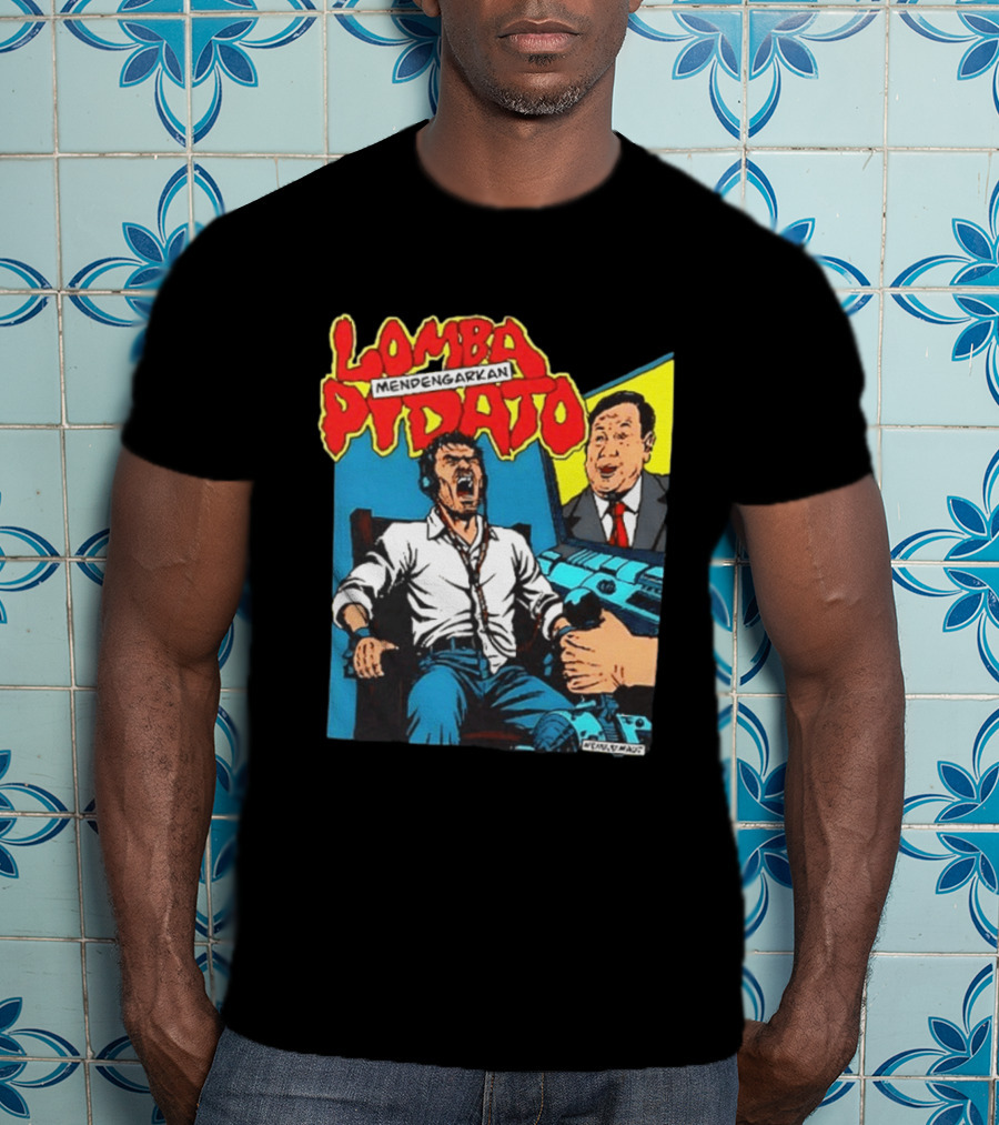 Lomba Pidato Mendengarkan Nobody Is Paying Us We All Hate Government For Free 2 Sided Comic T-Shirt