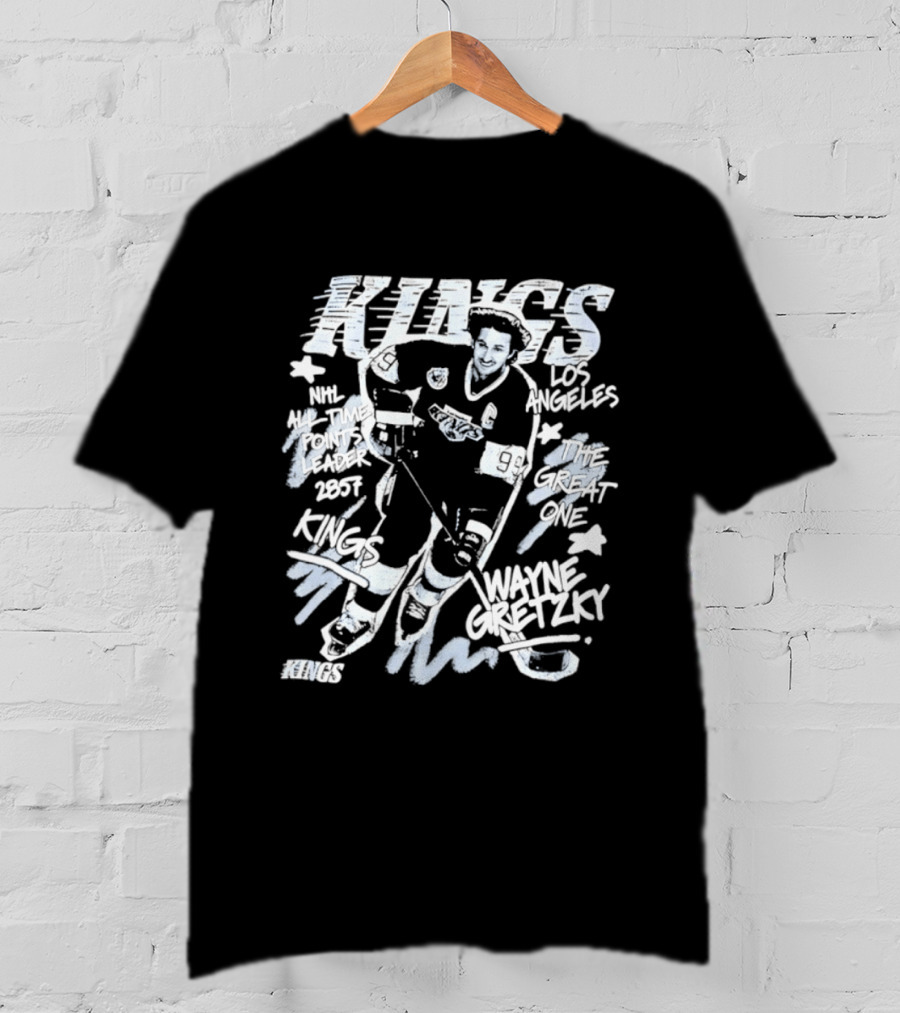 Los Angeles Kings Wayne Gretzky NHL All Time Points Leader Hockey Legend T-Shirt