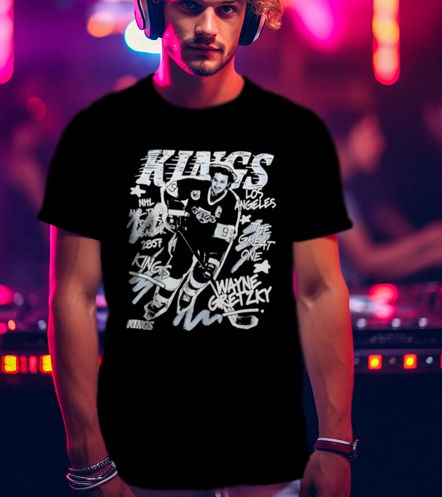Los Angeles Kings Wayne Gretzky NHL All Time Points Leader Hockey Legend T-Shirt