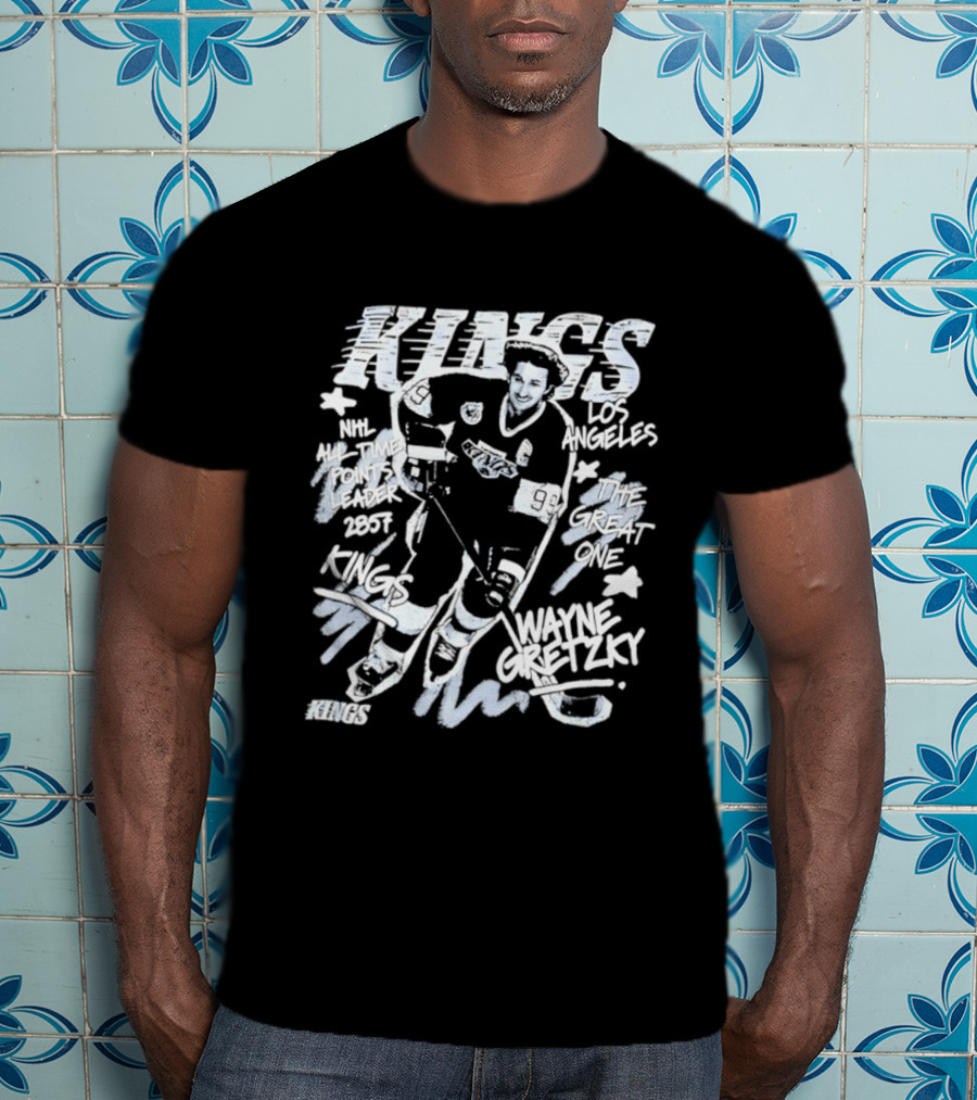 Los Angeles Kings Wayne Gretzky NHL All Time Points Leader Hockey Legend T-Shirt