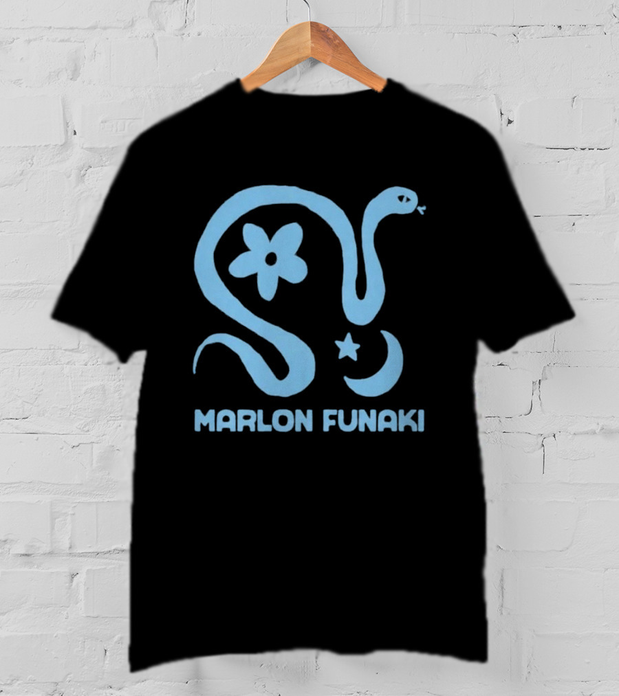 Marlon Funaki Snake Flower Star Moon T-Shirt