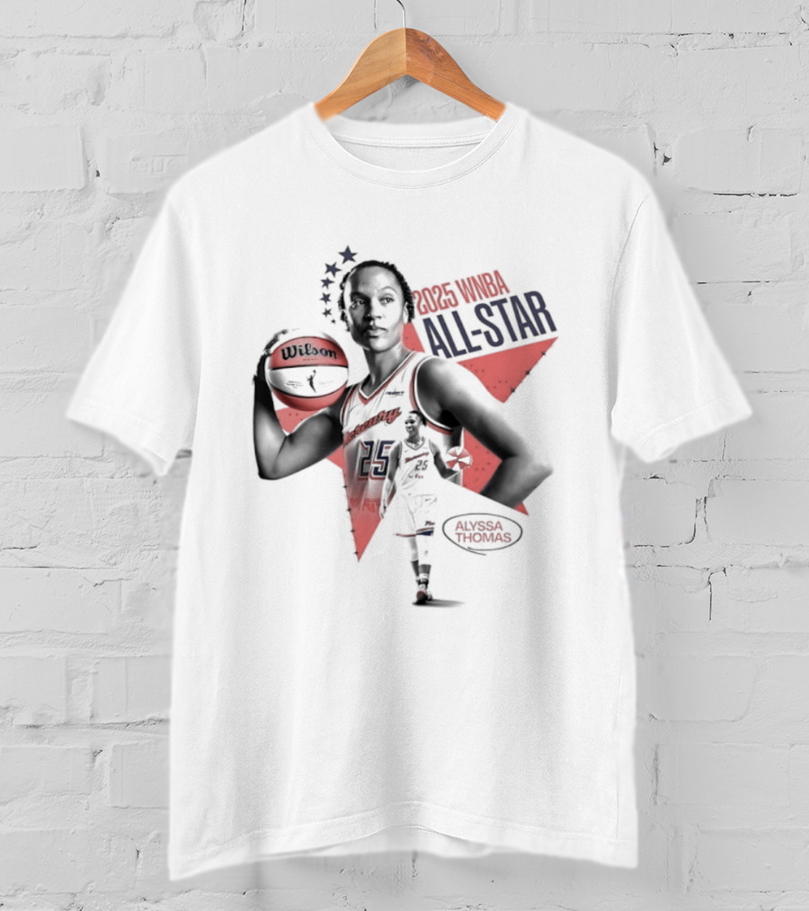 Alyssa Thomas 2025 WNBA All Star Phoenix Mercury T-Shirt