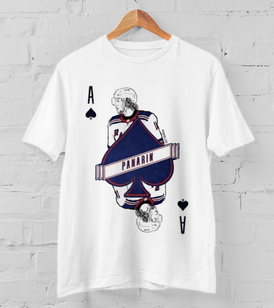 Panarin New York Rangers Playing Card Ace Spades T-Shirt