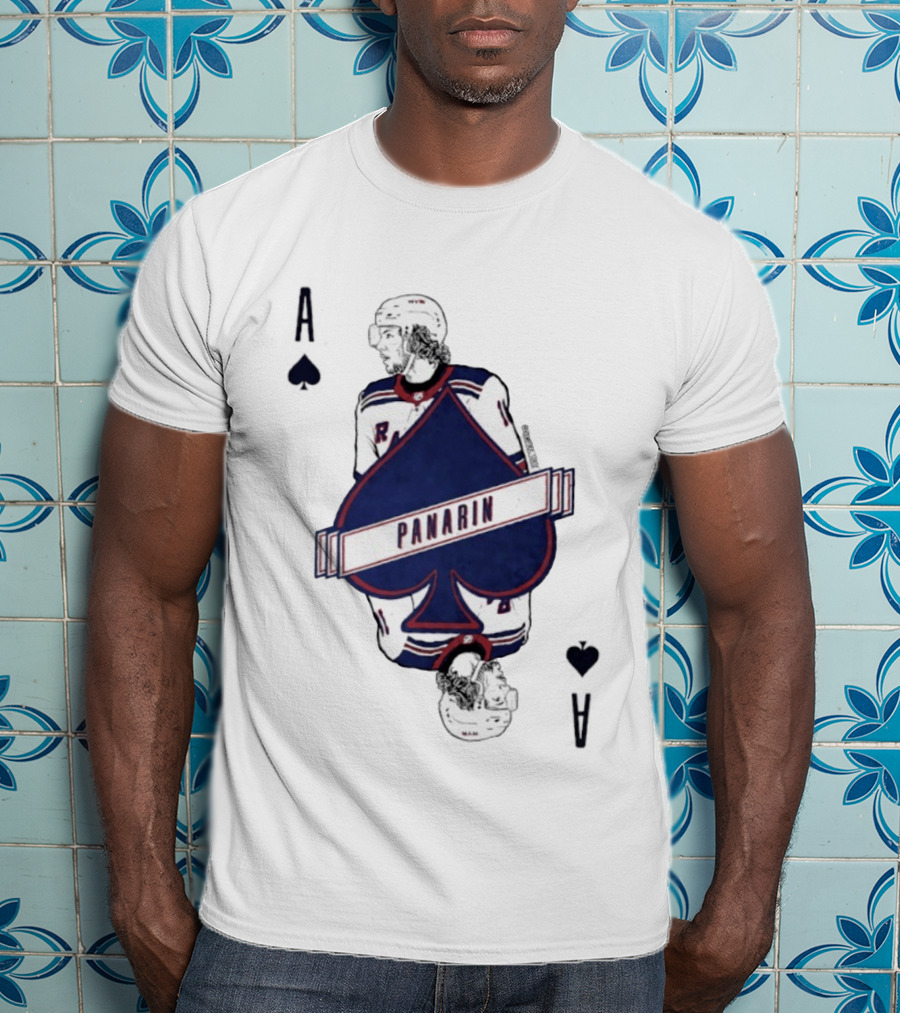 Panarin New York Rangers Playing Card Ace Spades T-Shirt