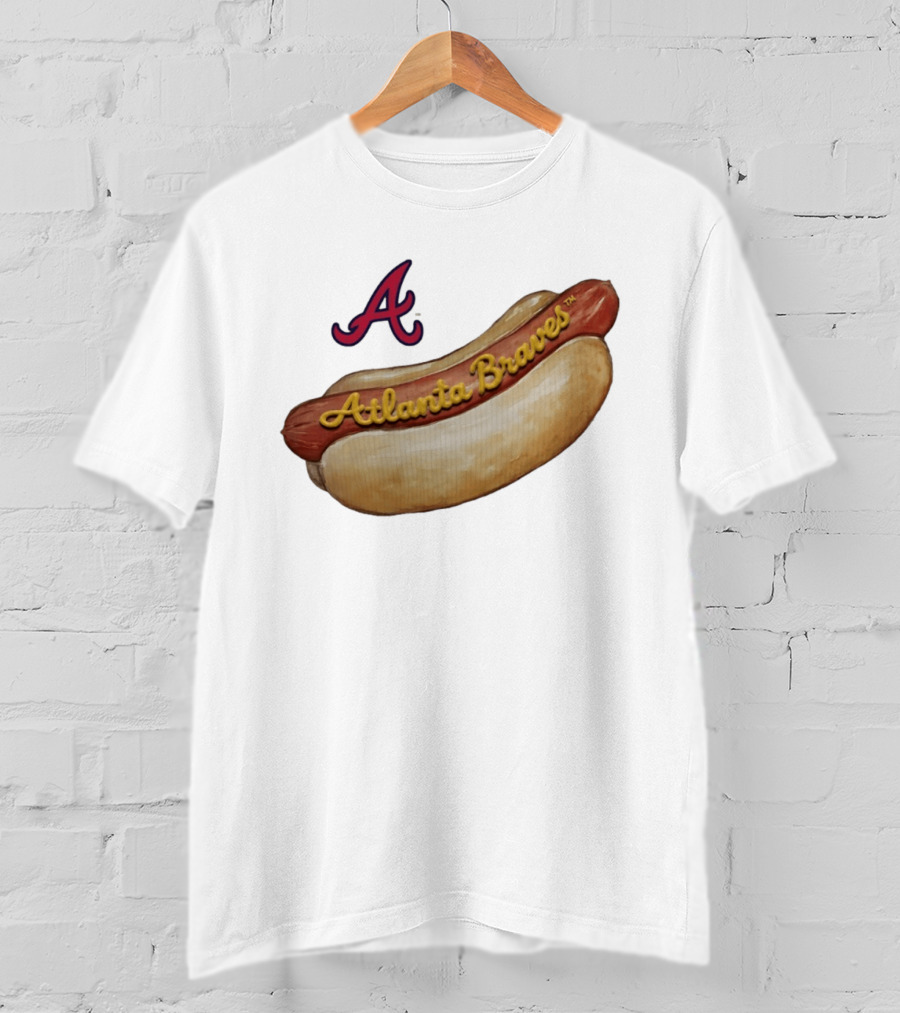 Atlanta Braves Hot Dog A Logo MLB 2026 Season T-Shirt