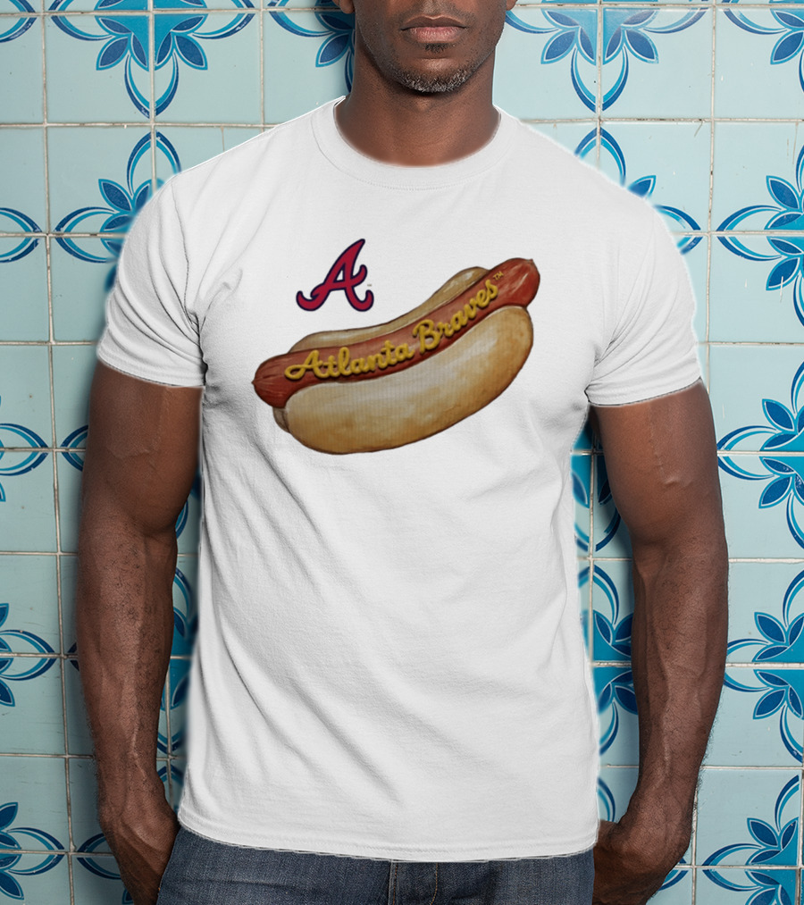 Atlanta Braves Hot Dog A Logo MLB 2026 Season T-Shirt