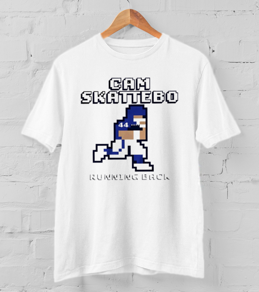 Cam Skattebo Running Back 44 Retro Pixelated T-Shirt