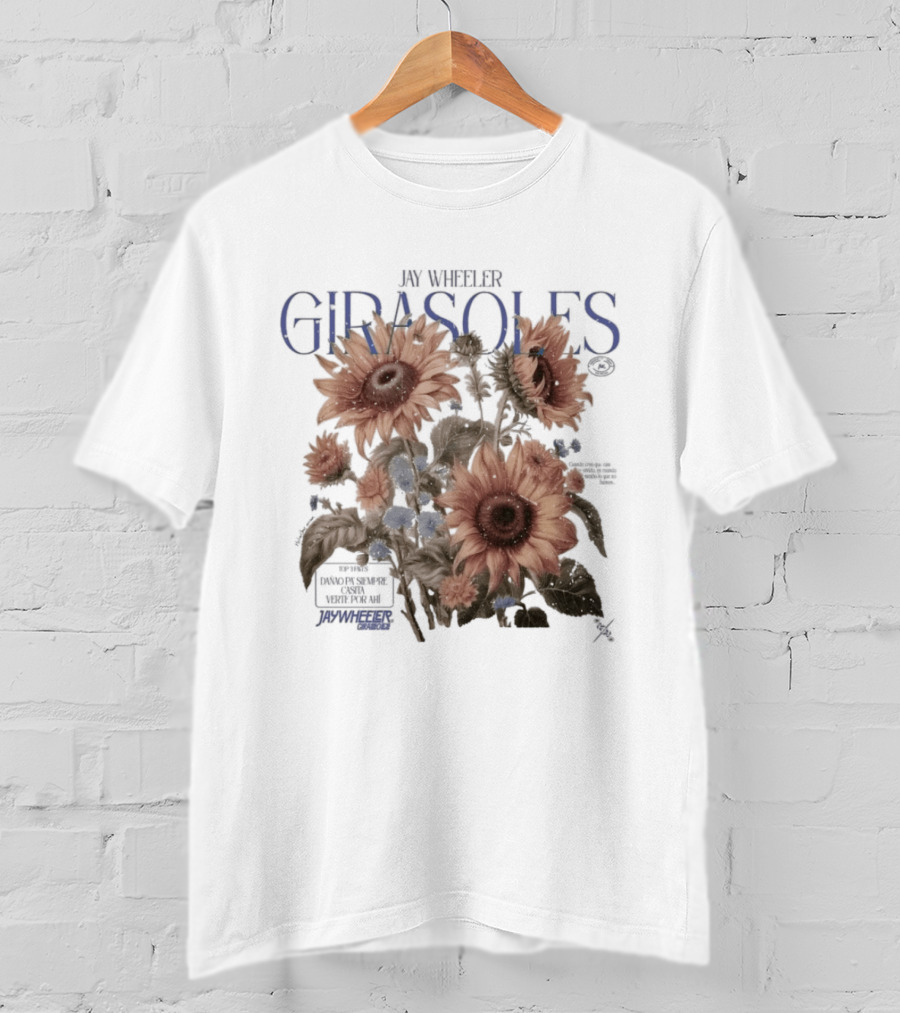 Jay Wheeler Girasoles Sunflowers Botanical T-Shirt