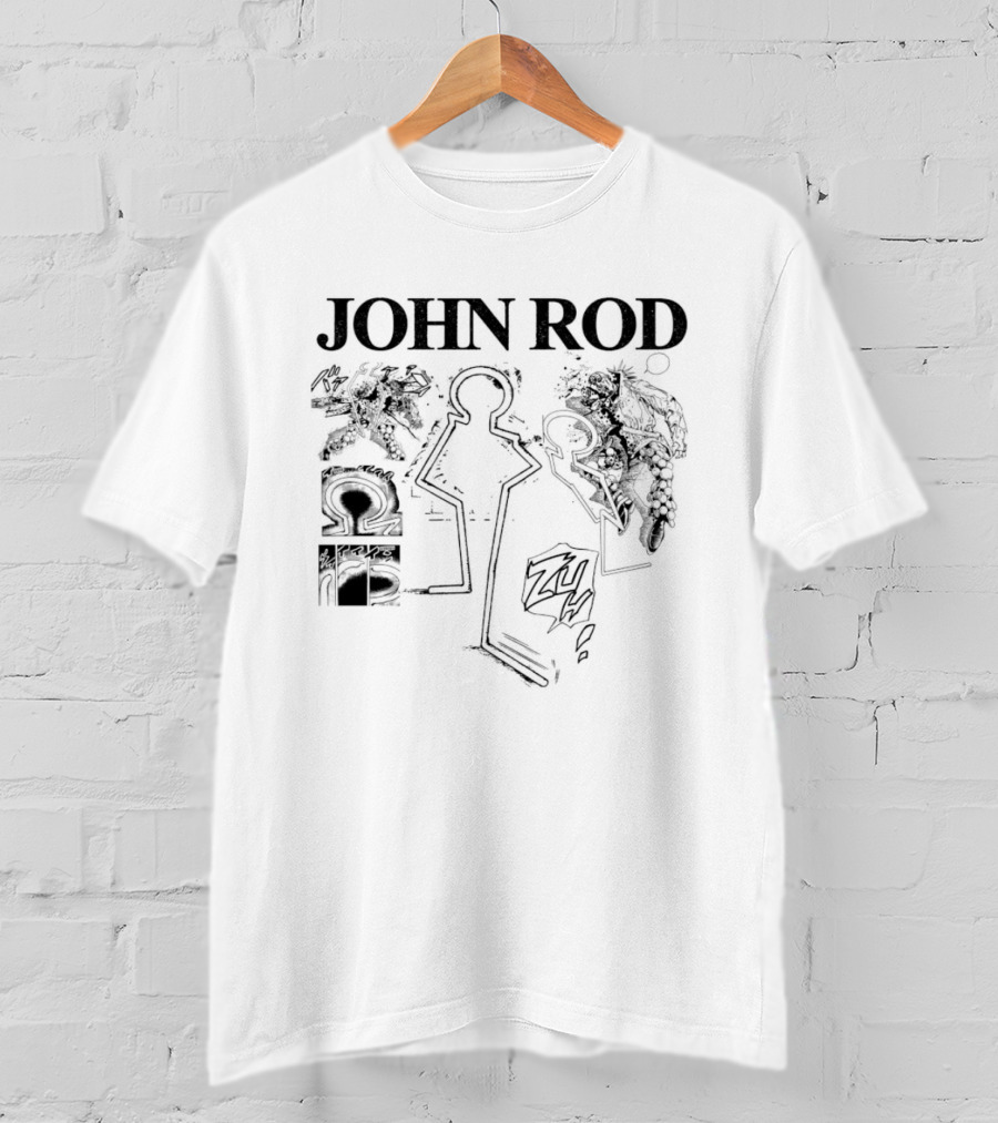 John Rod Abstract Figures And Faces T-Shirt