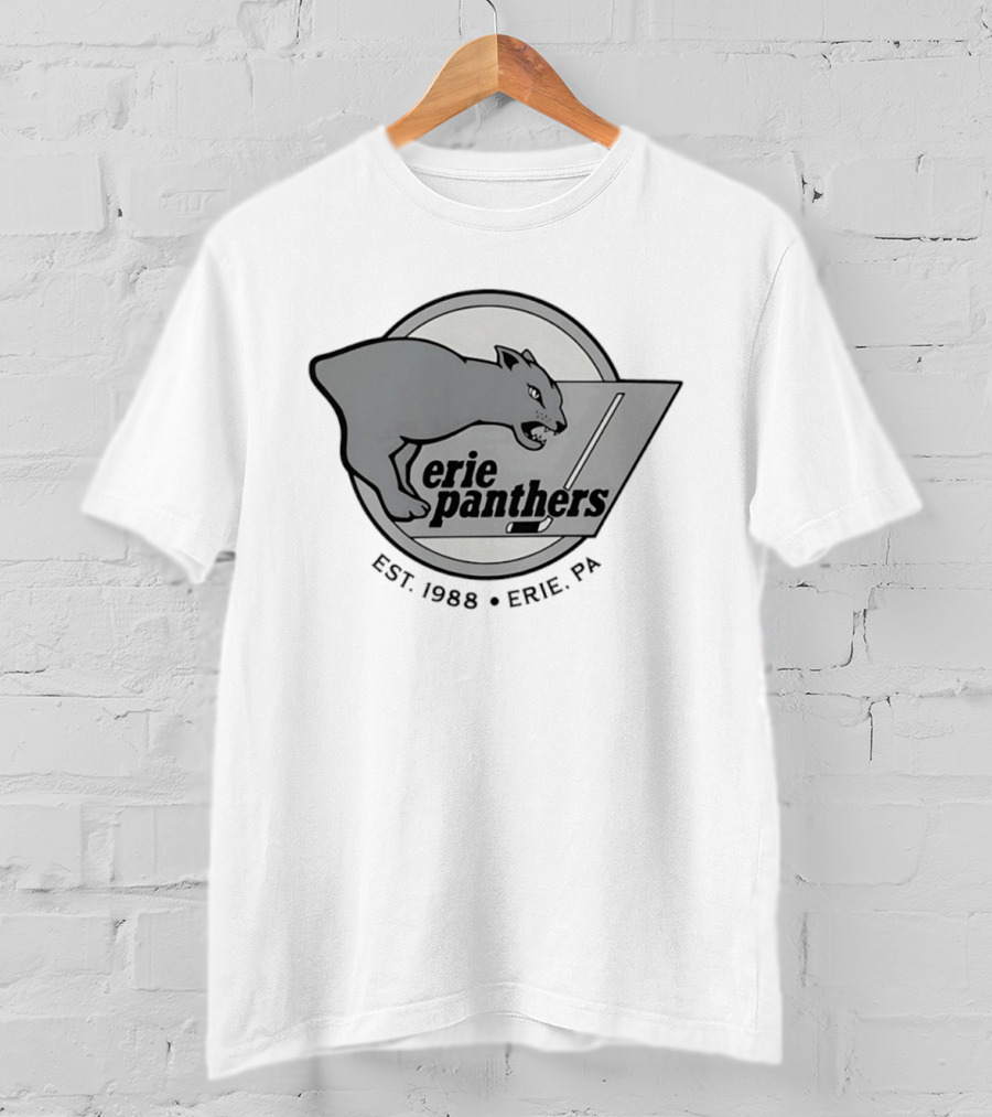 Erie Panthers Hockey Est. 1988 Erie PA Retro Team T-Shirt