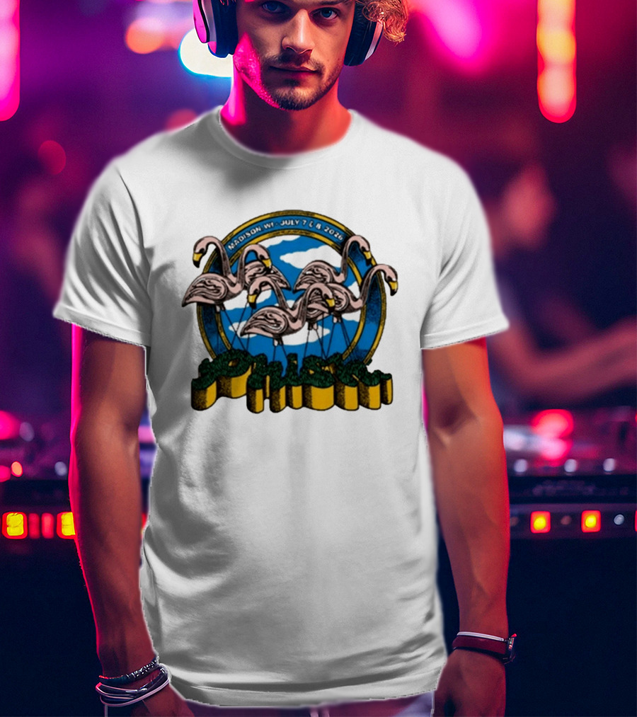 Phish Madison Wisconsin 2026 At Kohl Center July 7 And 8 Flamingo T-Shirt