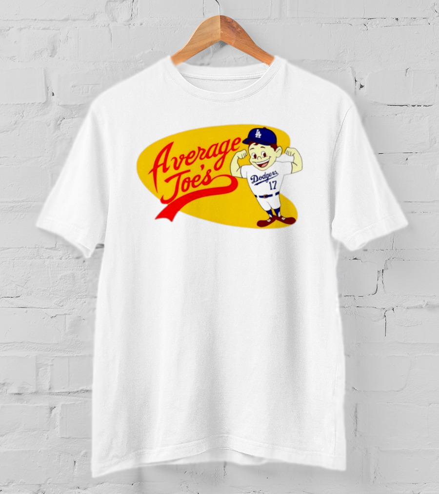 Average Joe's Dodgers No 17 LA Cartoon T-Shirt