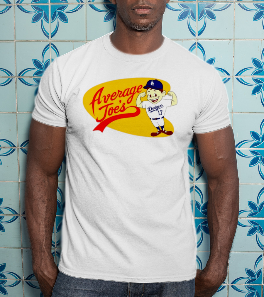 Average Joe's Dodgers No 17 LA Cartoon T-Shirt