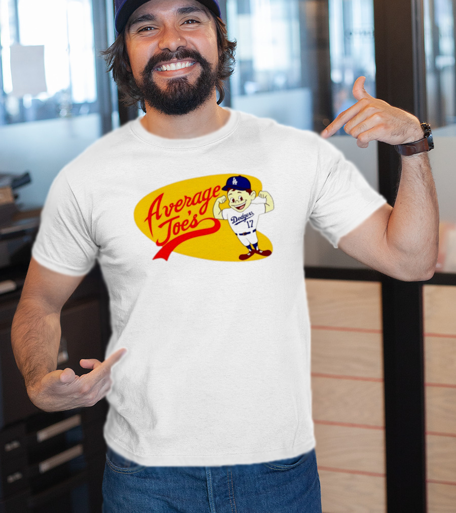 Average Joe's Dodgers No 17 LA Cartoon T-Shirt