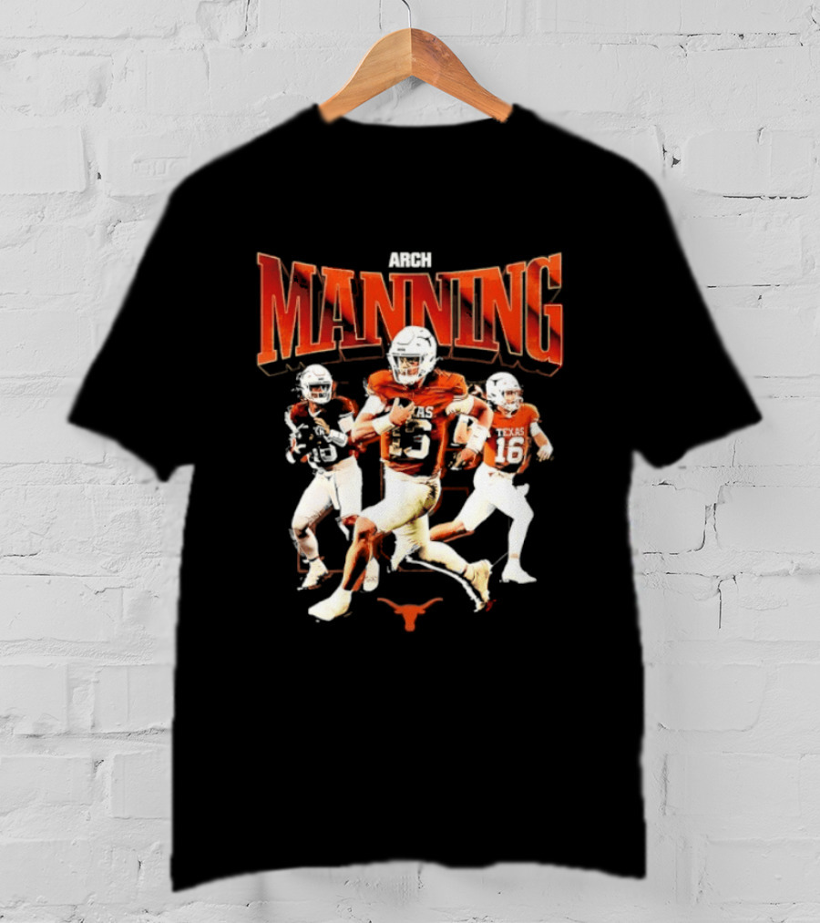 Arch Manning 16 Texas Longhorns NCAA Football Player Manning T-Shirt