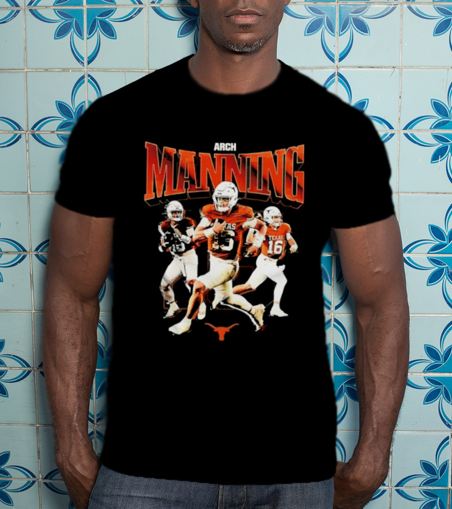 Arch Manning 16 Texas Longhorns NCAA Football Player Manning T-Shirt