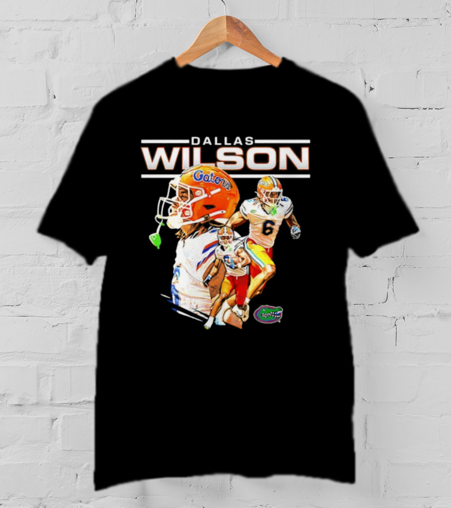 Dallas Wilson 6 Gators University Of Florida Football Player NCAA T-Shirt