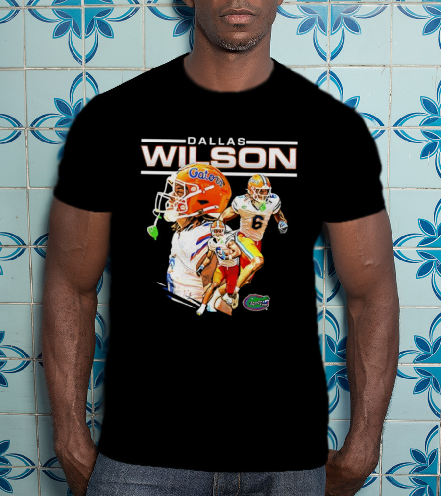 Dallas Wilson 6 Gators University Of Florida Football Player NCAA T-Shirt