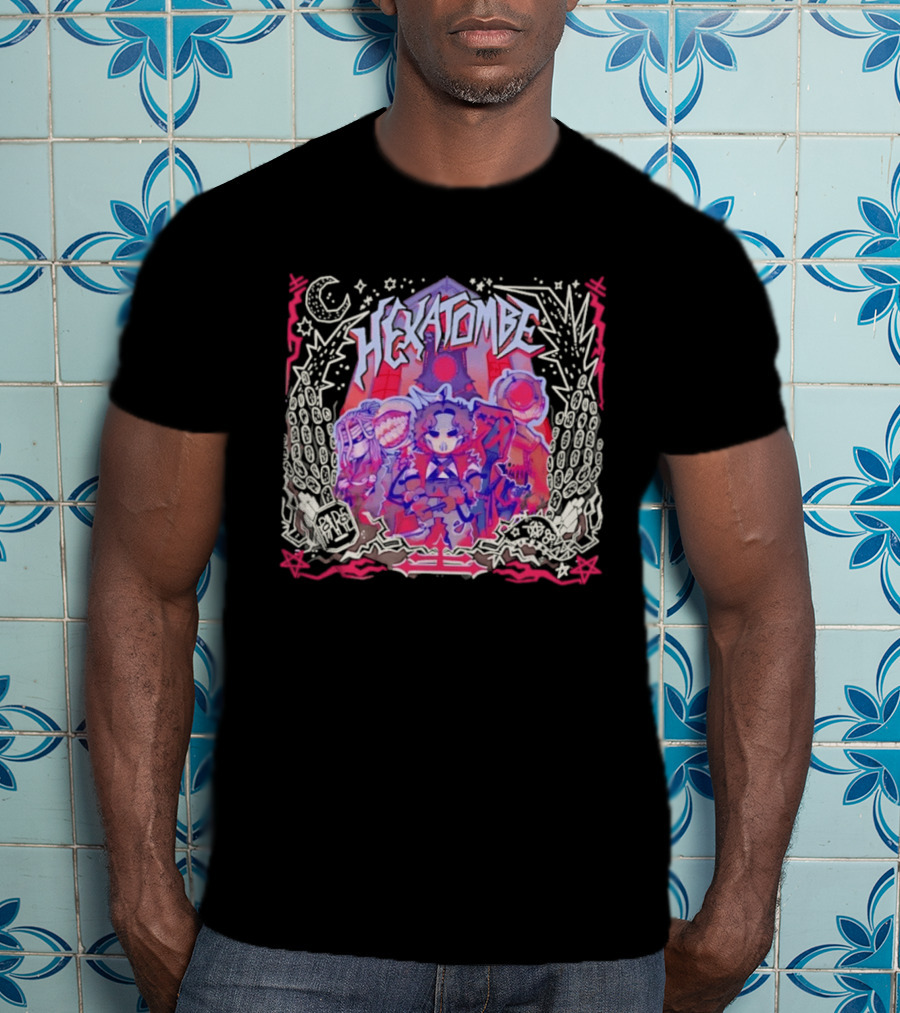 Hexatombe Paranormal Ordem Anime Characters Celestial T-Shirt