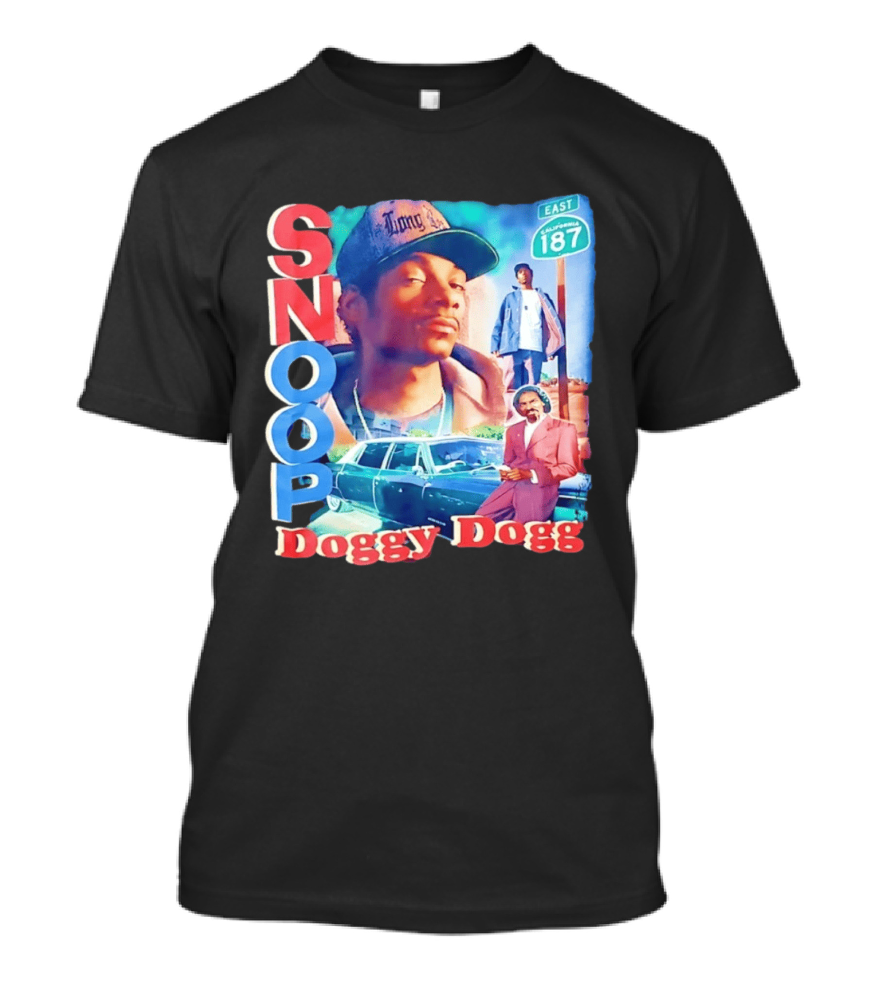 Snoop Doggy Dogg East California 187 Vintage Style Urban Fashion T-Shirt