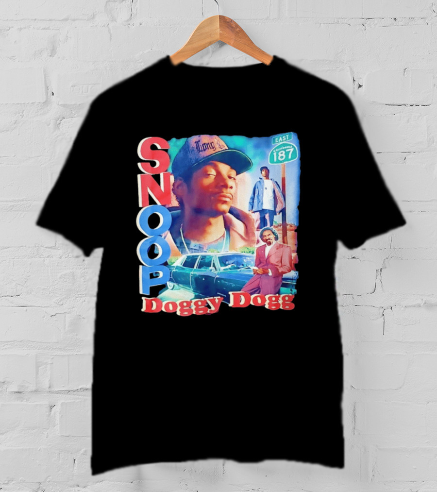 Snoop Doggy Dogg East California 187 Vintage Style Urban Fashion T-Shirt