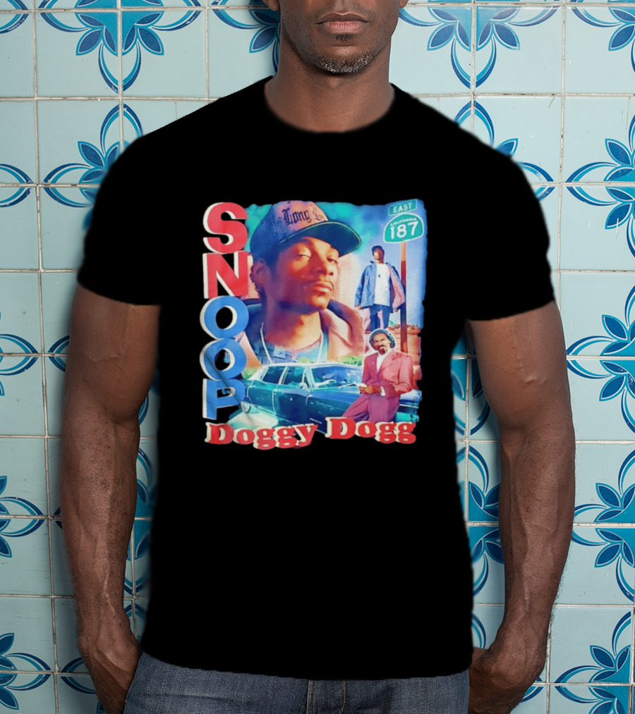 Snoop Doggy Dogg East California 187 Vintage Style Urban Fashion T-Shirt